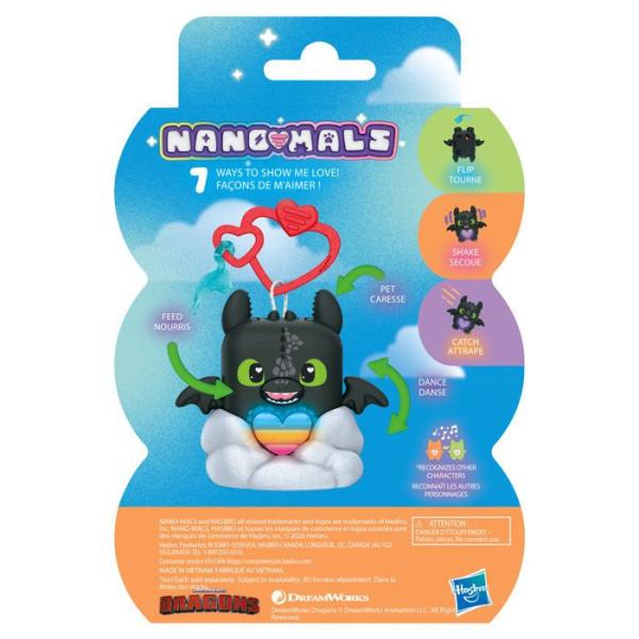 Voir la diapositive 6 : HASBRO Nano-mals Dragons Krokmou, compagnon électronique, plus de 70 réactions, pour enfants, dès 5 ans