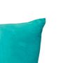 Voir la diapositive 2 : ATMOSPHERA Coussin Déco Berlingot  Flow  30x30cm Turquoise