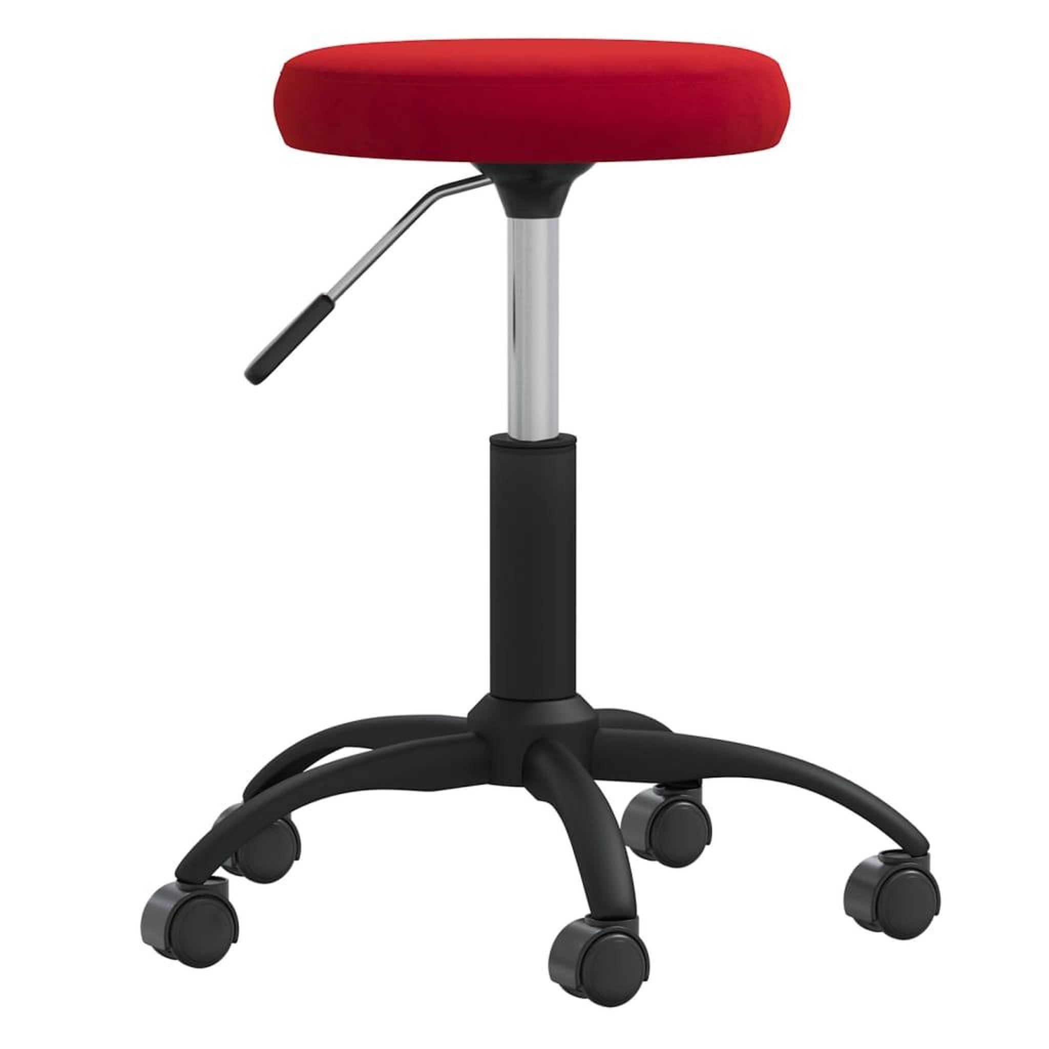 Voir la diapositive 2 : VIDAXL Chaise pivotante de bureau Rouge bordeaux Velours