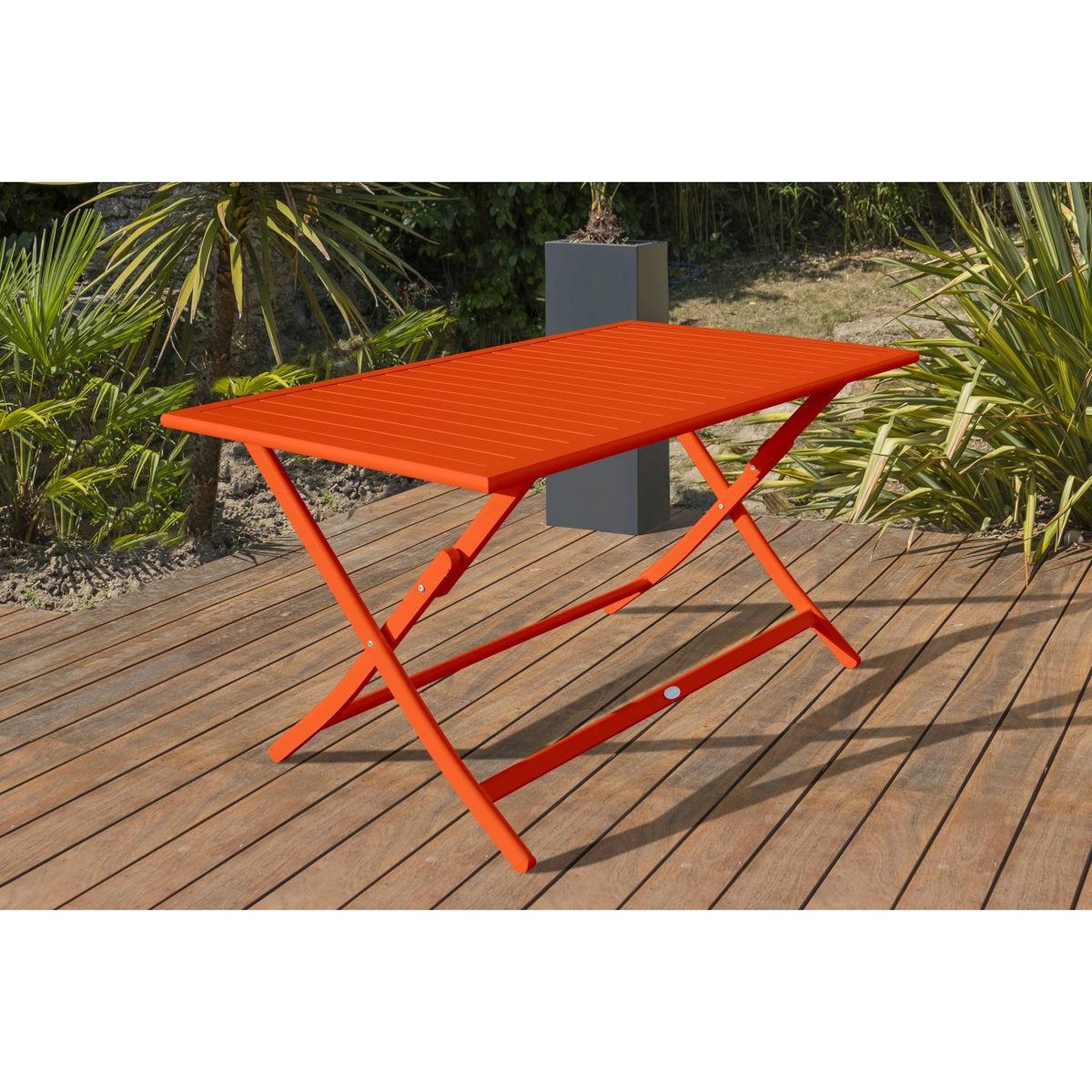 Voir la diapositive 5 : Paris Prix Table de jardin pliante  marius  140cm orange