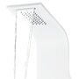 VIDAXL Panneau de douche aluminium 20x44x130 cm blanc