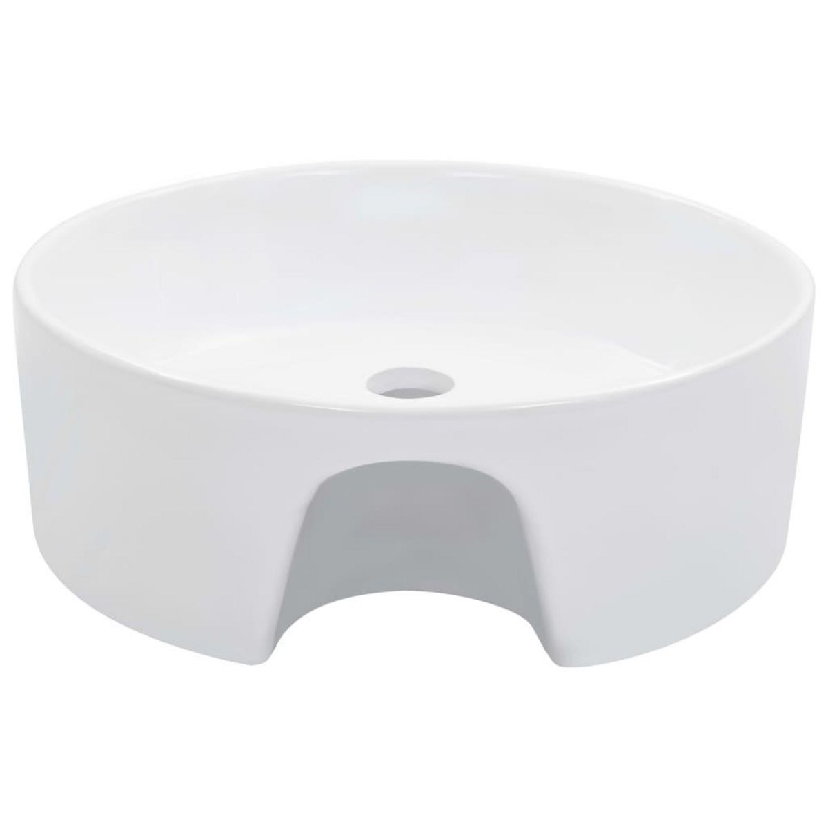 VIDAXL Lavabo avec trop-plein 36x13 cm Ceramique Blanc