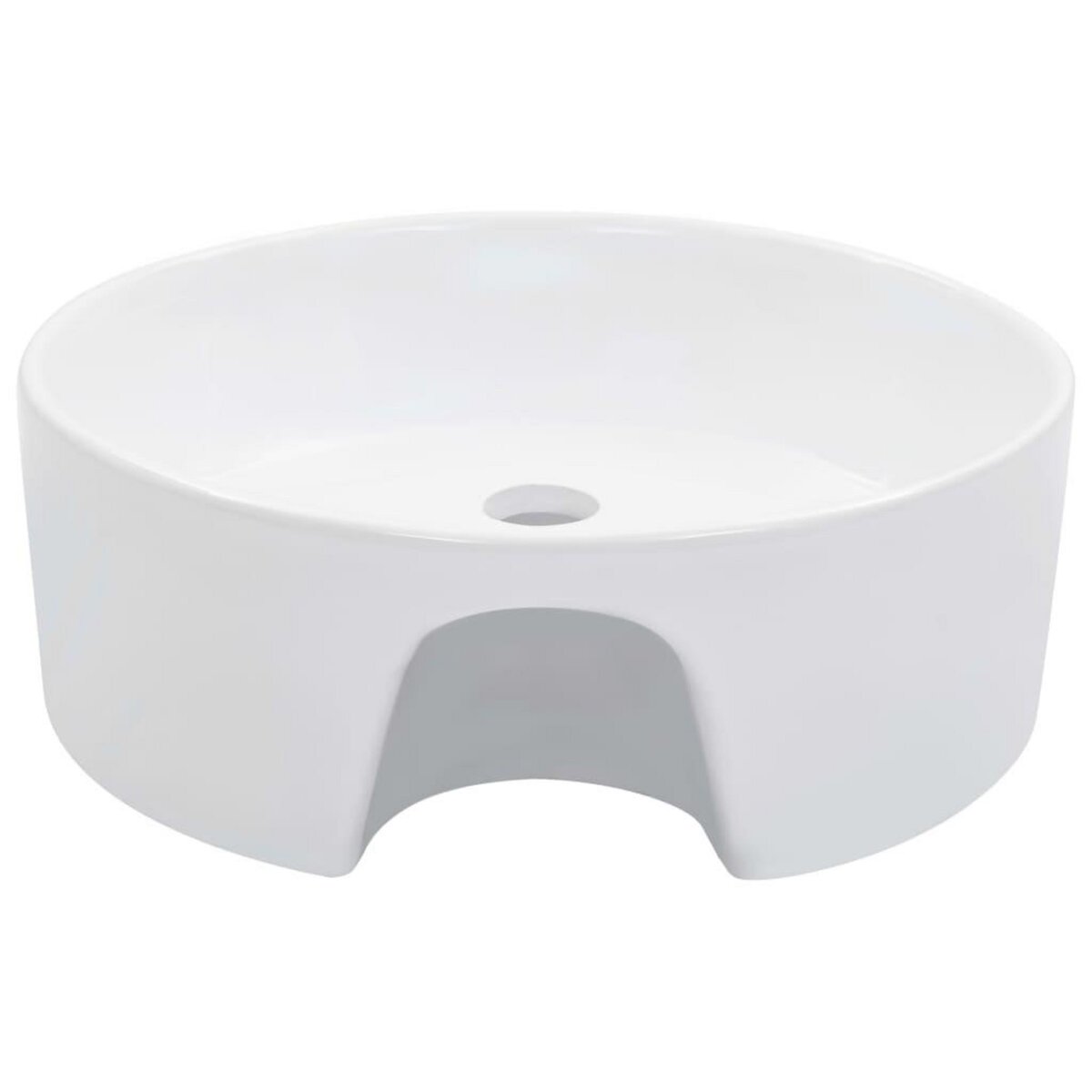 VIDAXL Lavabo avec trop-plein 36x13 cm Ceramique Blanc