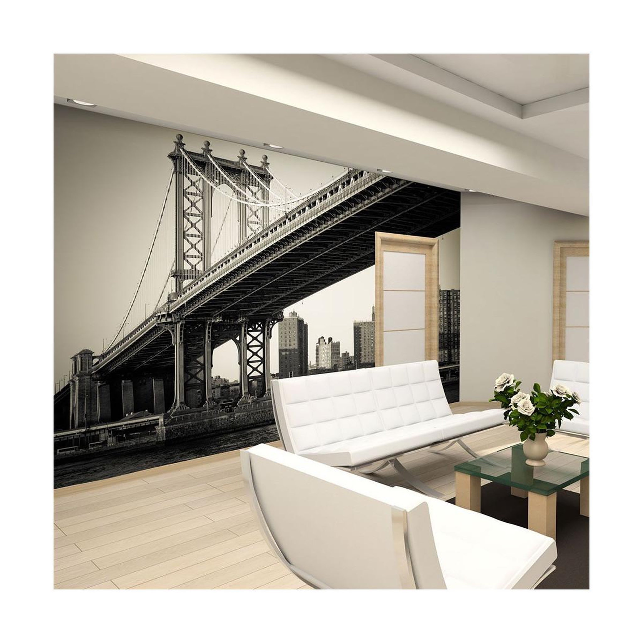 Voir la diapositive 1 : Paris Prix Papier Peint  Pont de Manhattan, New York