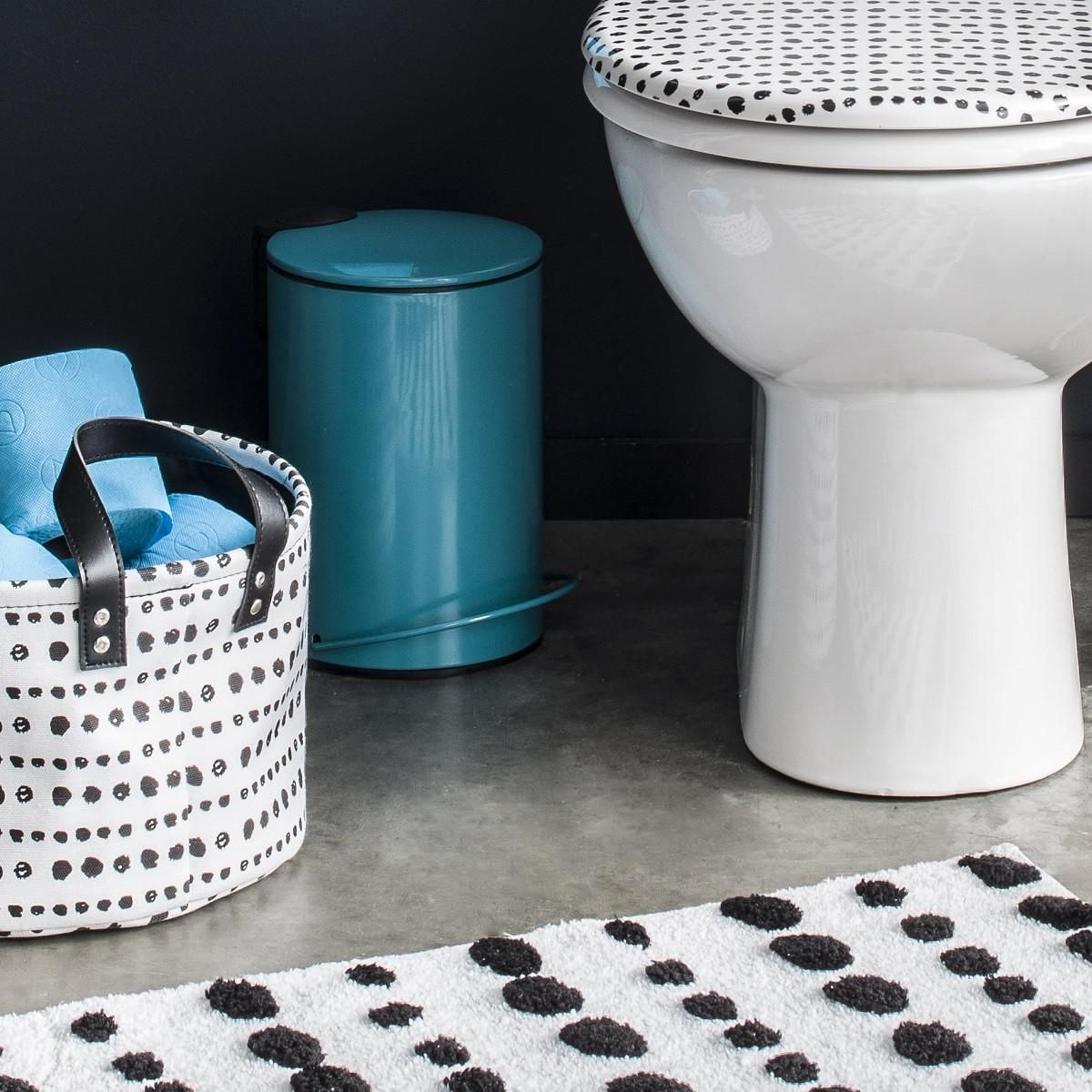 GUY LEVASSEUR Poubelle salle de bain à pédale 3L en métal