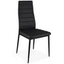Voir la diapositive 2 : Paris Prix Lot de 8 Chaises Design  Kaïus  95cm Noir