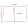 Voir la diapositive 6 : VIDAXL Voile de parasol tissu oxford rectangulaire 5x7 m creme