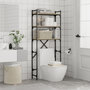 Voir la diapositive 4 : VIDAXL Etagere de lave-linge chene sonoma 67x25x163 cm bois ingenierie