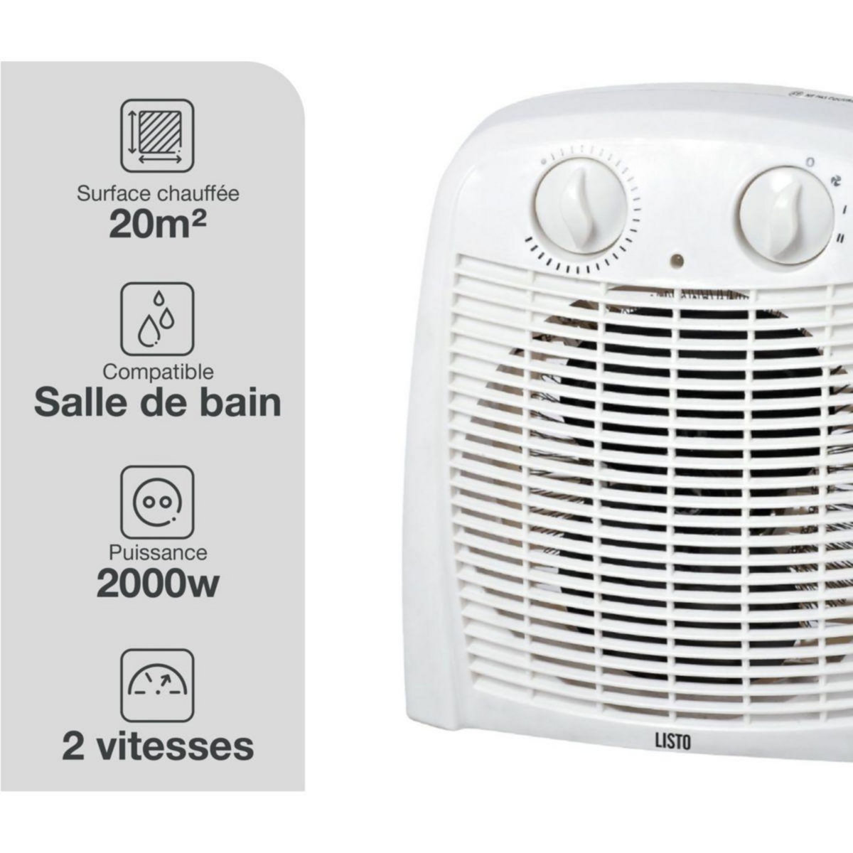 Listo Chauffage soufflant CHSB L3