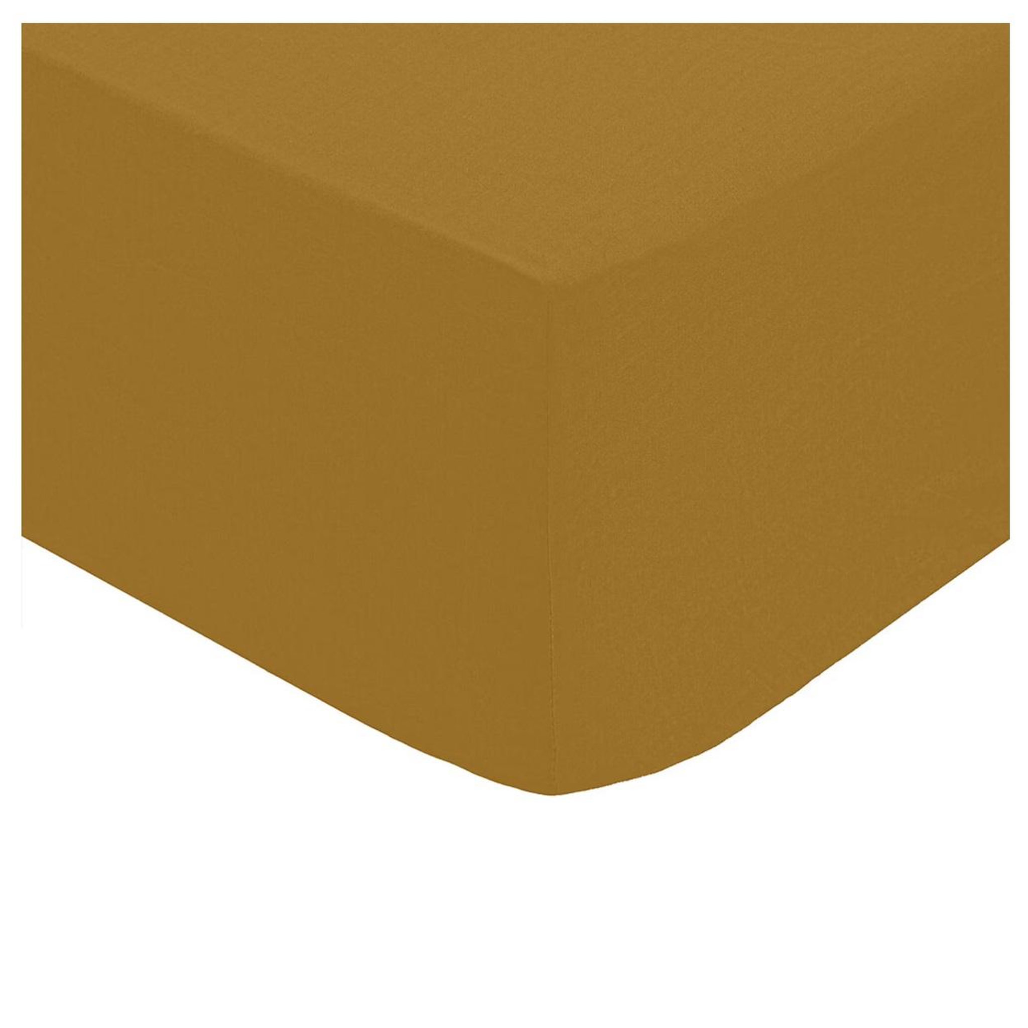 Eden Drap housse percale de coton uni 140 x 190 cm harmonie mordore. Coloris disponibles : Beige