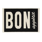 Paris Prix Tapis de Cuisine  Appetito  50x80cm Noir