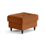 Voir la diapositive 3 : LISA DESIGN Anna - pouf en velours - pieds en bois