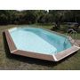 Voir la diapositive 3 : Ubbink Piscine bois Océa 6,10 x 4,00 x 1,30 m - Liner gris - Ubbink