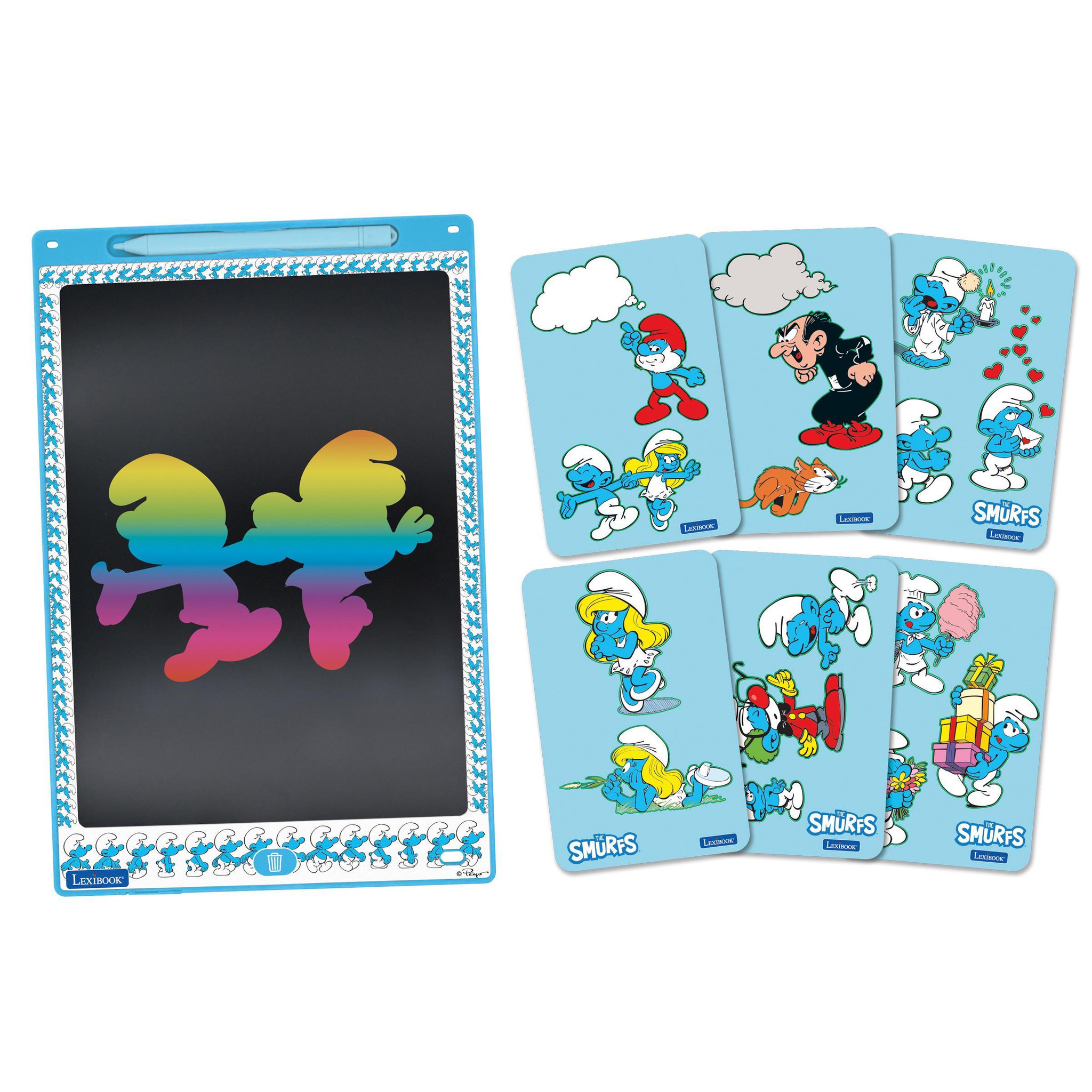Lexibook Tablette à Dessins électronique multicolore Schtroumpfs