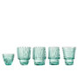 Voir la diapositive 2 : Paris Prix Lot de 4 Verres Design  Poisson  36cm Bleu Azur