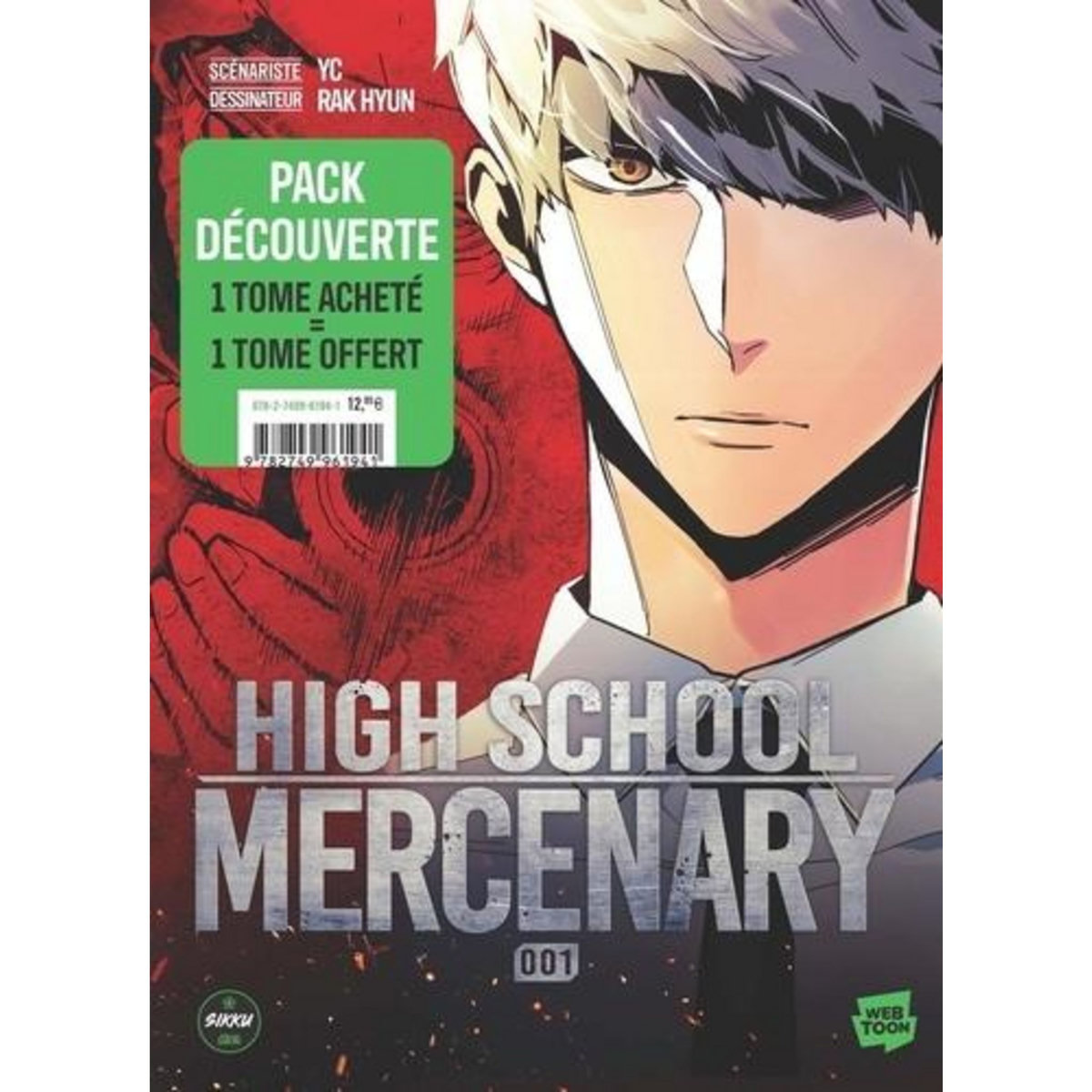HIGH SCHOOL MERCENARY TOMES 1 ET 2 : PACK EN 2 VOLUMES. DONT 1 TOME OFFERT, YC