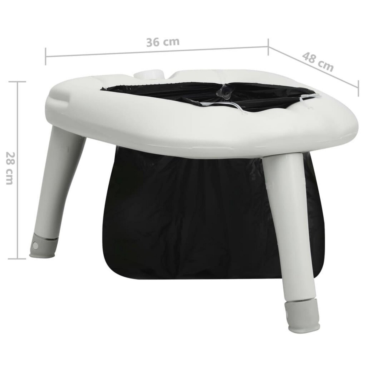 VIDAXL Toilette de camping avec sacs 200 kg