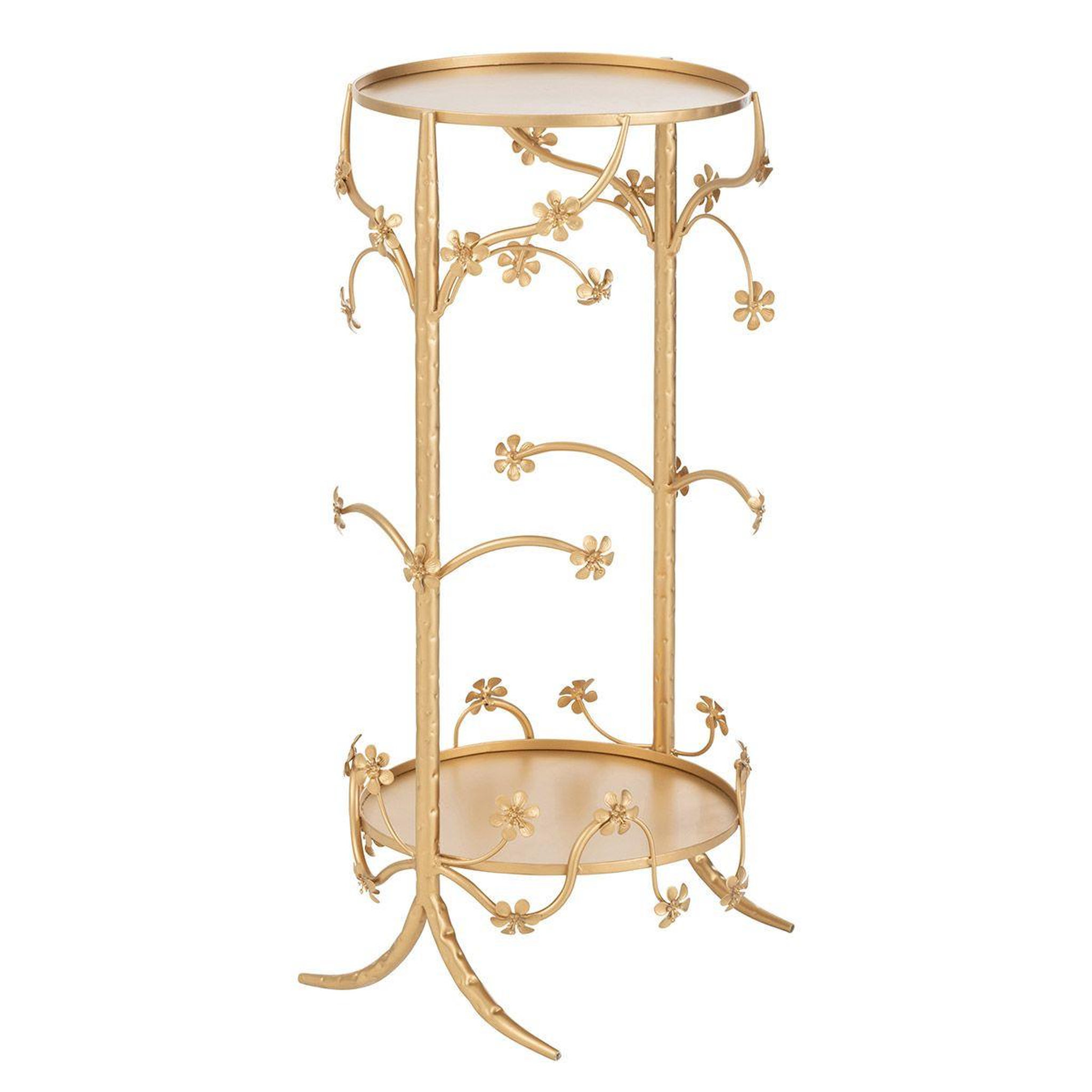 Voir la diapositive 1 : J-LINE Table d'appoint en métal  curama  70cm or