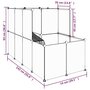 Voir la diapositive 6 : VIDAXL Cage pour petits animaux Noir 142x74x93 cm PP et Acier