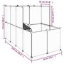 Voir la diapositive 6 : VIDAXL Cage pour petits animaux Noir 142x74x93 cm PP et Acier