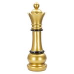 Paris Prix Pièce d'Échec Déco en Résine  Reine  50cm Or