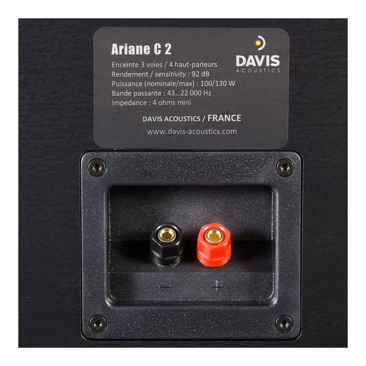 Davis Enceinte centrale ARIANE C2 Noir