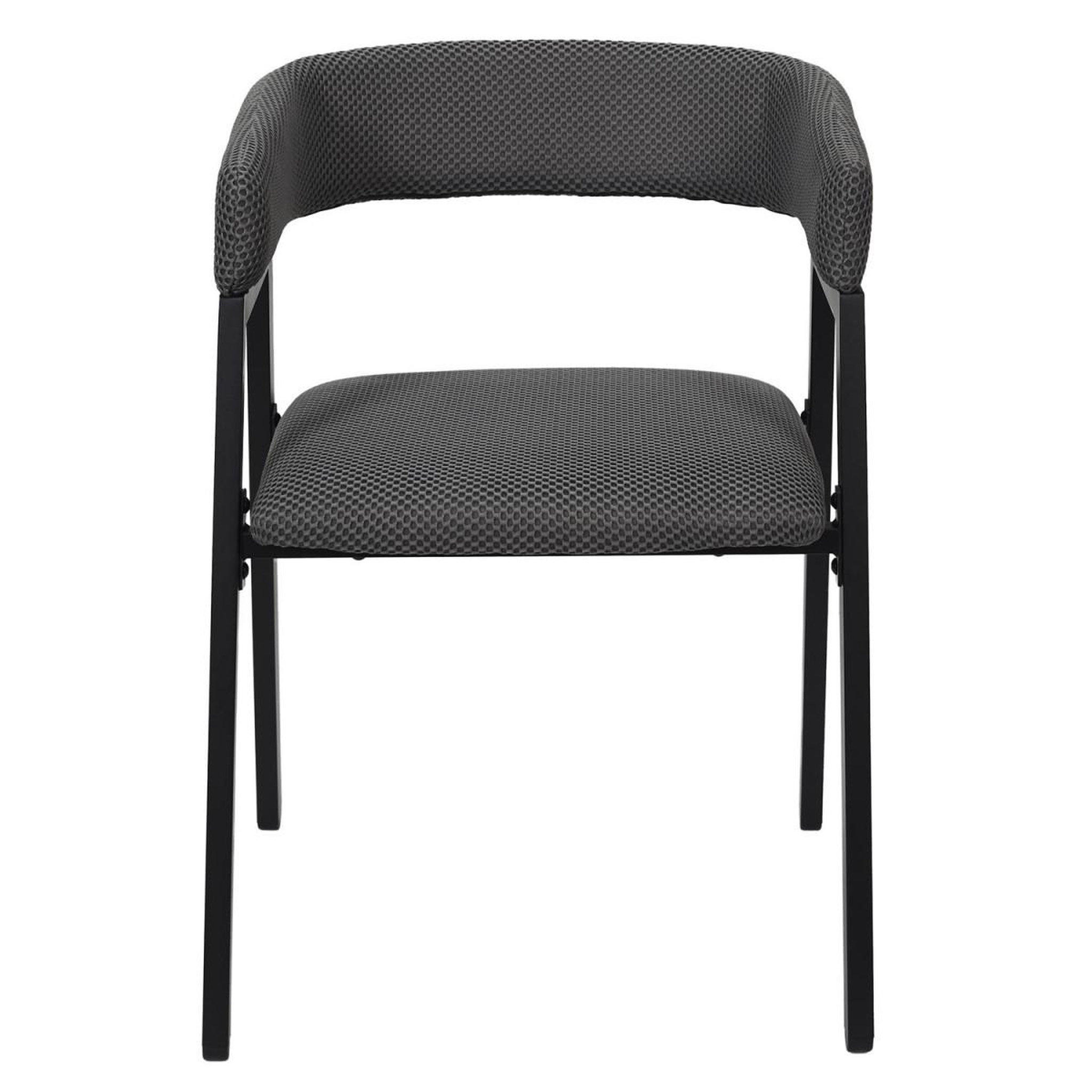 Voir la diapositive 3 : The Home Deco Factory Lot de 2 chaises design  atome  74cm gris