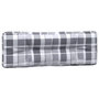 Voir la diapositive 4 : VIDAXL Coussins de palette lot de 5 motif a carreaux gris tissu