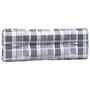 Voir la diapositive 4 : VIDAXL Coussins de palette lot de 5 motif a carreaux gris tissu