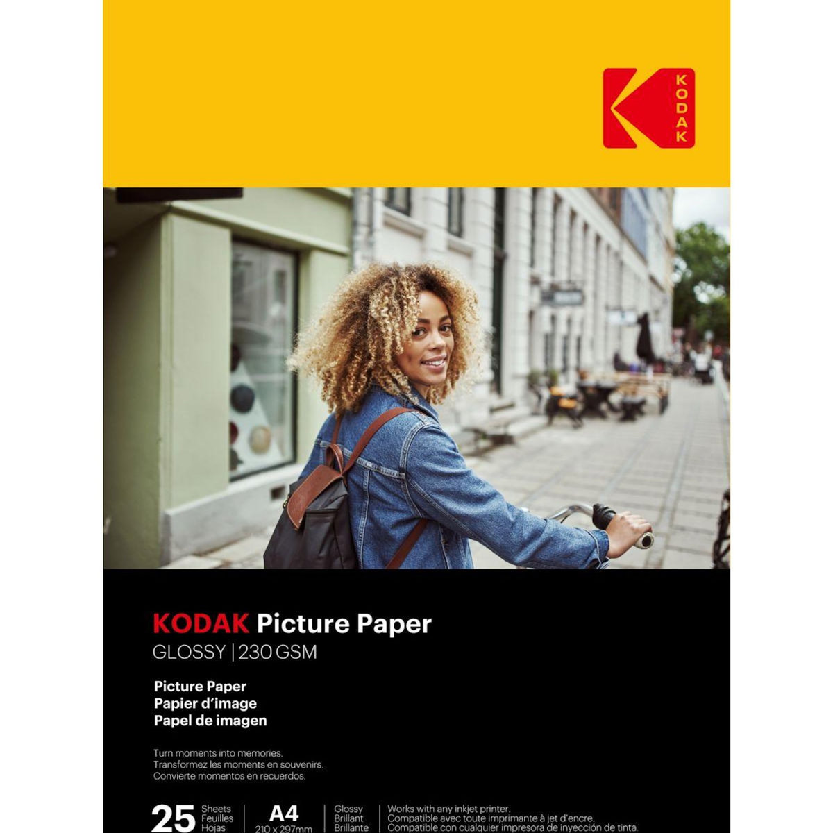 Kodak Papier photo instantané 25 feuilles A4 brillante 230gsm