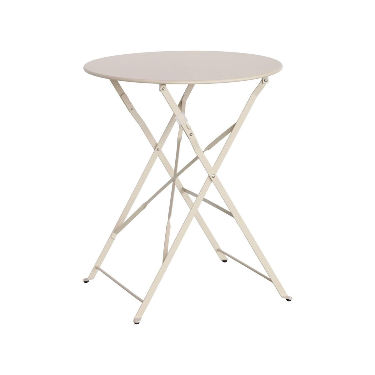 SWEEEK Table de jardin bistrot pliable - Emilia ronde - Table ronde Ø60cm en acier thermolaqué