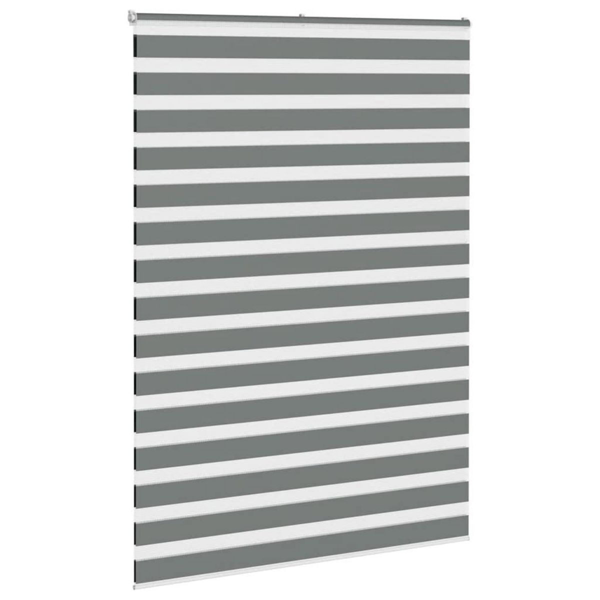 VIDAXL Store zebre gris fonce largeur du tissu 150,9 cm polyester
