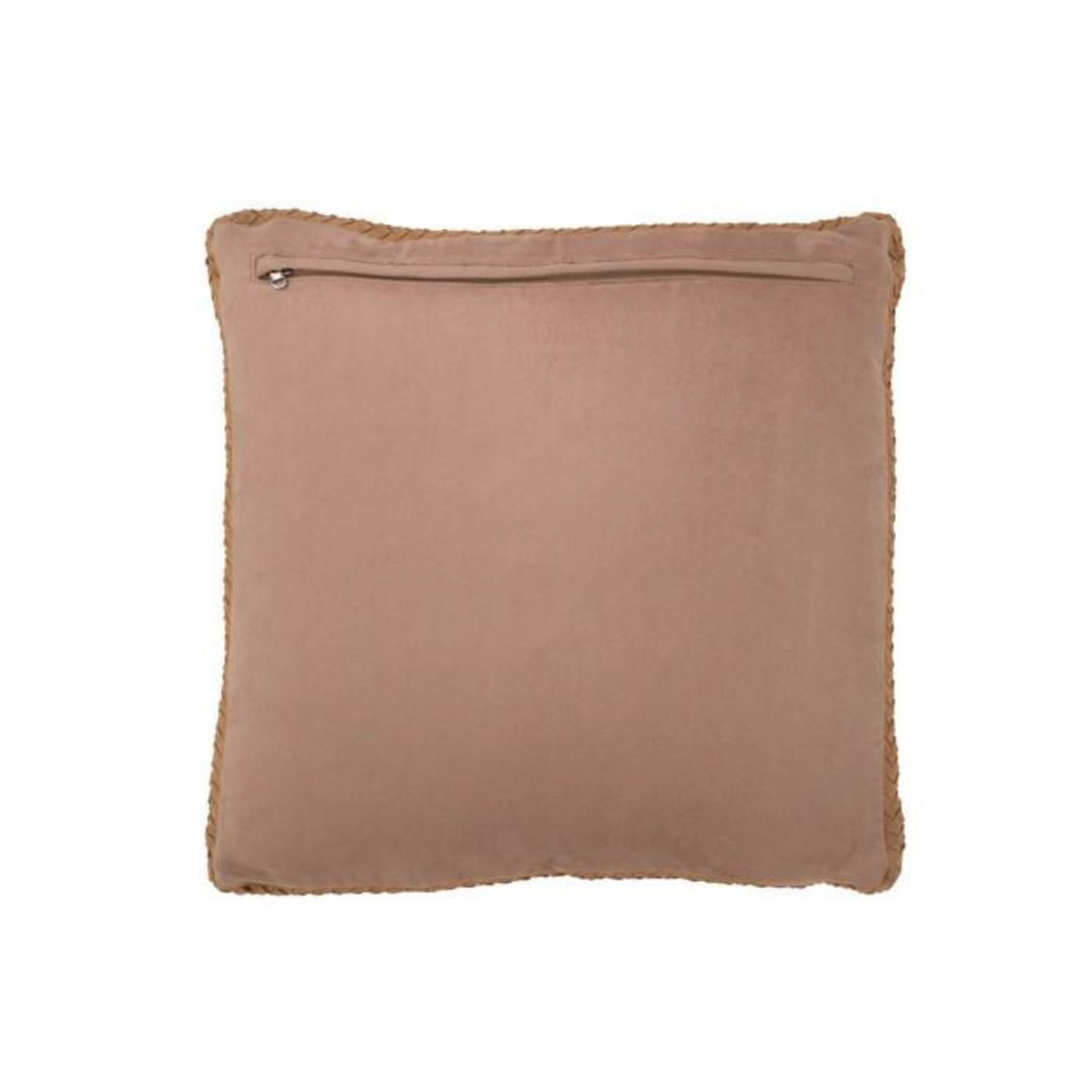 Paris Prix Coussin Tissé en Cuir  Coleman  45x45cm Camel