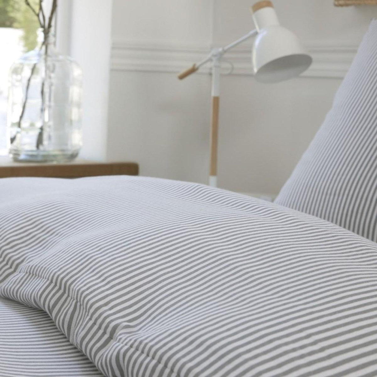 ATELIER DU COTON Housse de couette 240x220cm + 2 taies d'oreiller imprimées 100% gaze de coton
