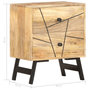 Voir la diapositive 6 : VIDAXL Table de chevet 40x30x50 cm Bois de manguier massif