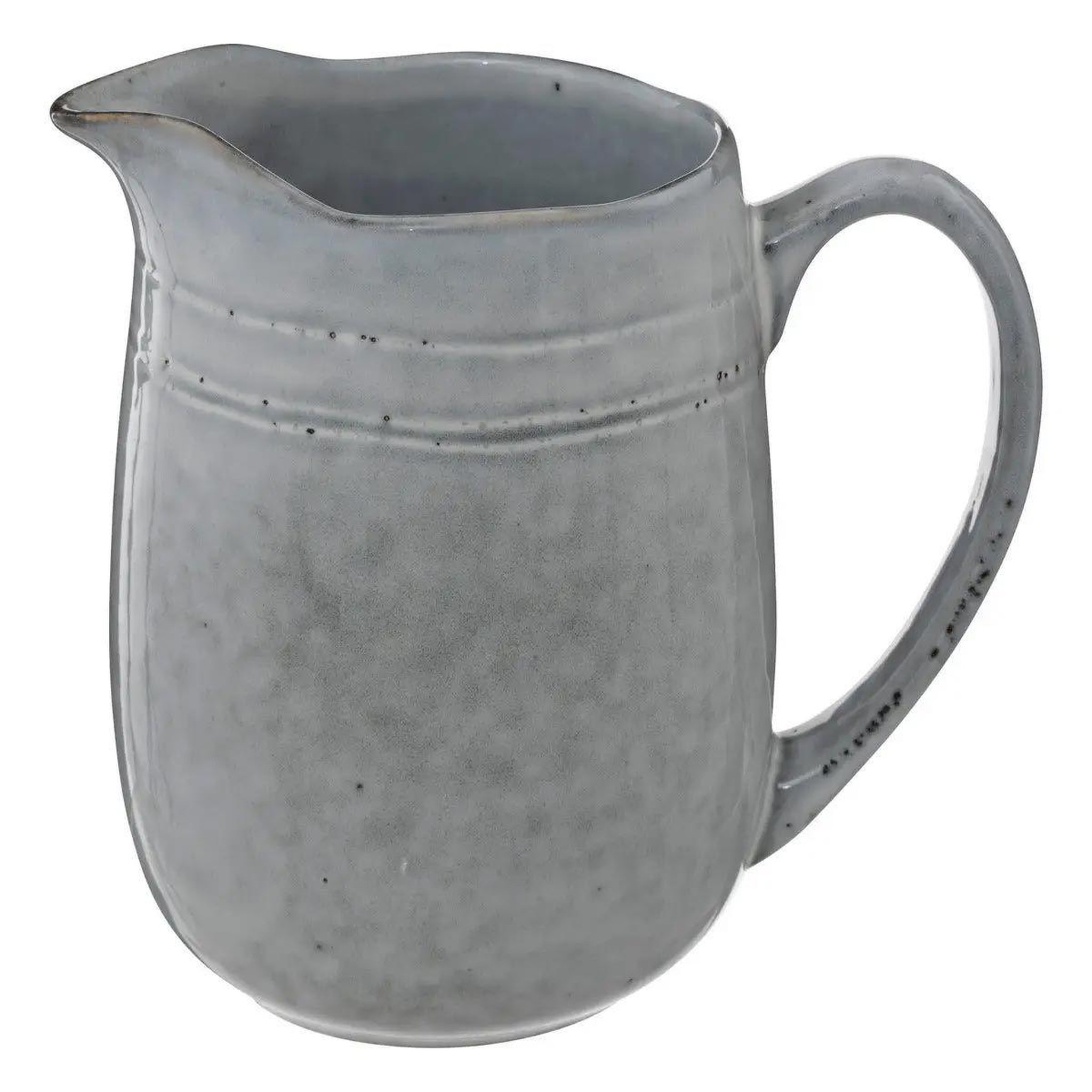 SECRET DE GOURMET Pichet en grès design  flower  1l bleu