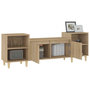 Voir la diapositive 5 : VIDAXL Meuble TV Chene sonoma 160x35x55 cm Bois d'ingenierie