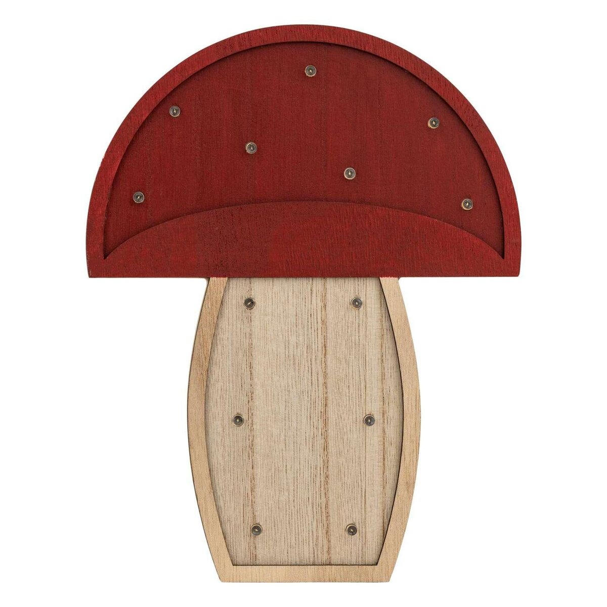 ATMOSPHERA Lampe à suspendre CHAMPIGNON - H. 23 cm - Rouge et beige