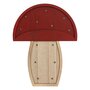 Voir la diapositive 1 : ATMOSPHERA Lampe à suspendre CHAMPIGNON - H. 23 cm - Rouge et beige
