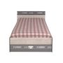 Voir la diapositive 2 : Lit junior style industriel couchage 90x200cm + 1 tiroir de rangement bout de lit LOFTY