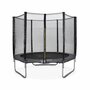 Voir la diapositive 1 : SWEEEK Trampoline rond Ø 250cm gris avec son filet de protection - Pluton - Trampoline de jardin 2.5m| Qualité PRO. | Normes EU.
