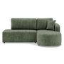 Voir la diapositive 1 : BEST MOBILIER Miro - canapé d'angle droit 4 places convertible avec coffre en velours texturé