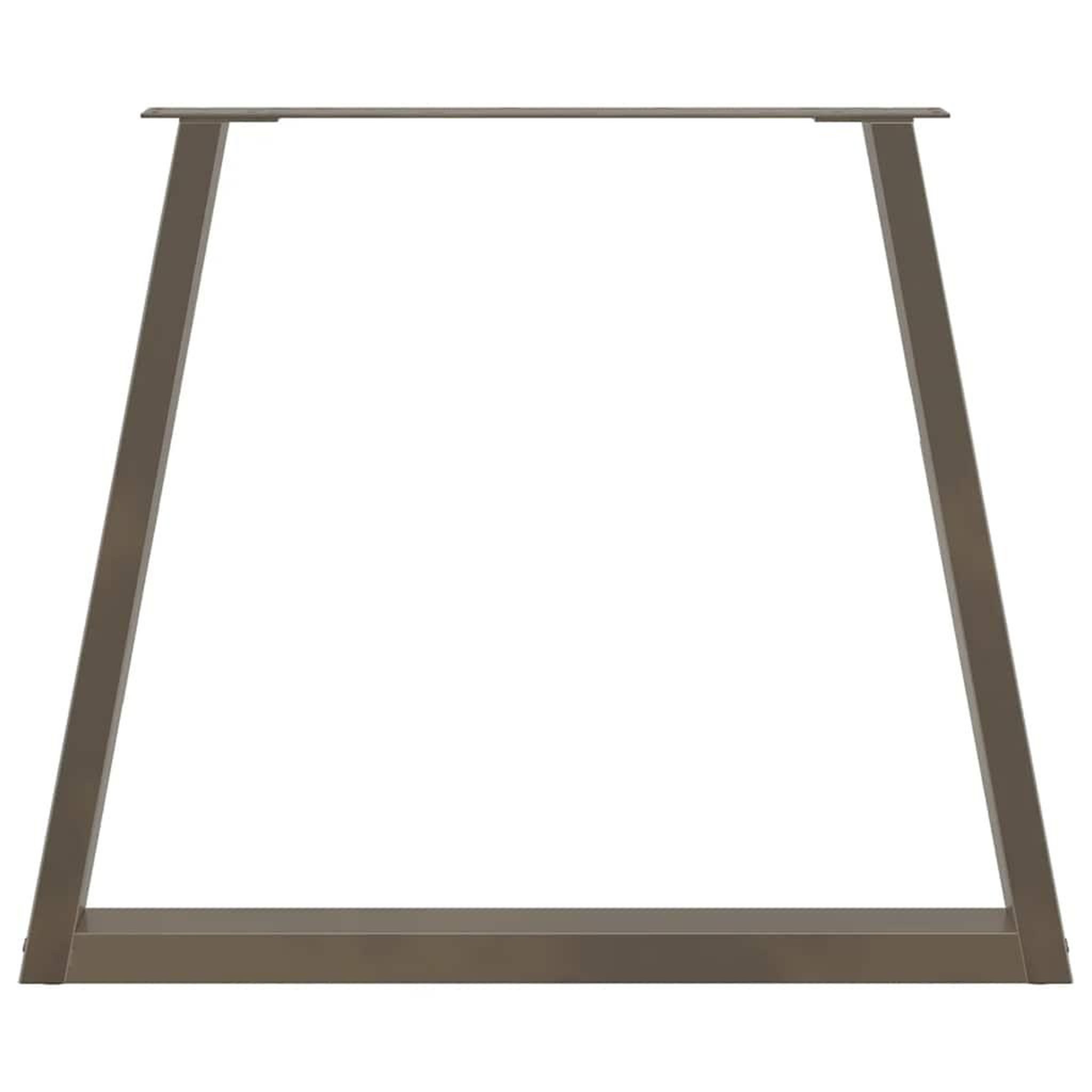 Voir la diapositive 5 : VIDAXL Pieds de table a manger forme de V 2 pcs 80x(72-73,3) cm acier