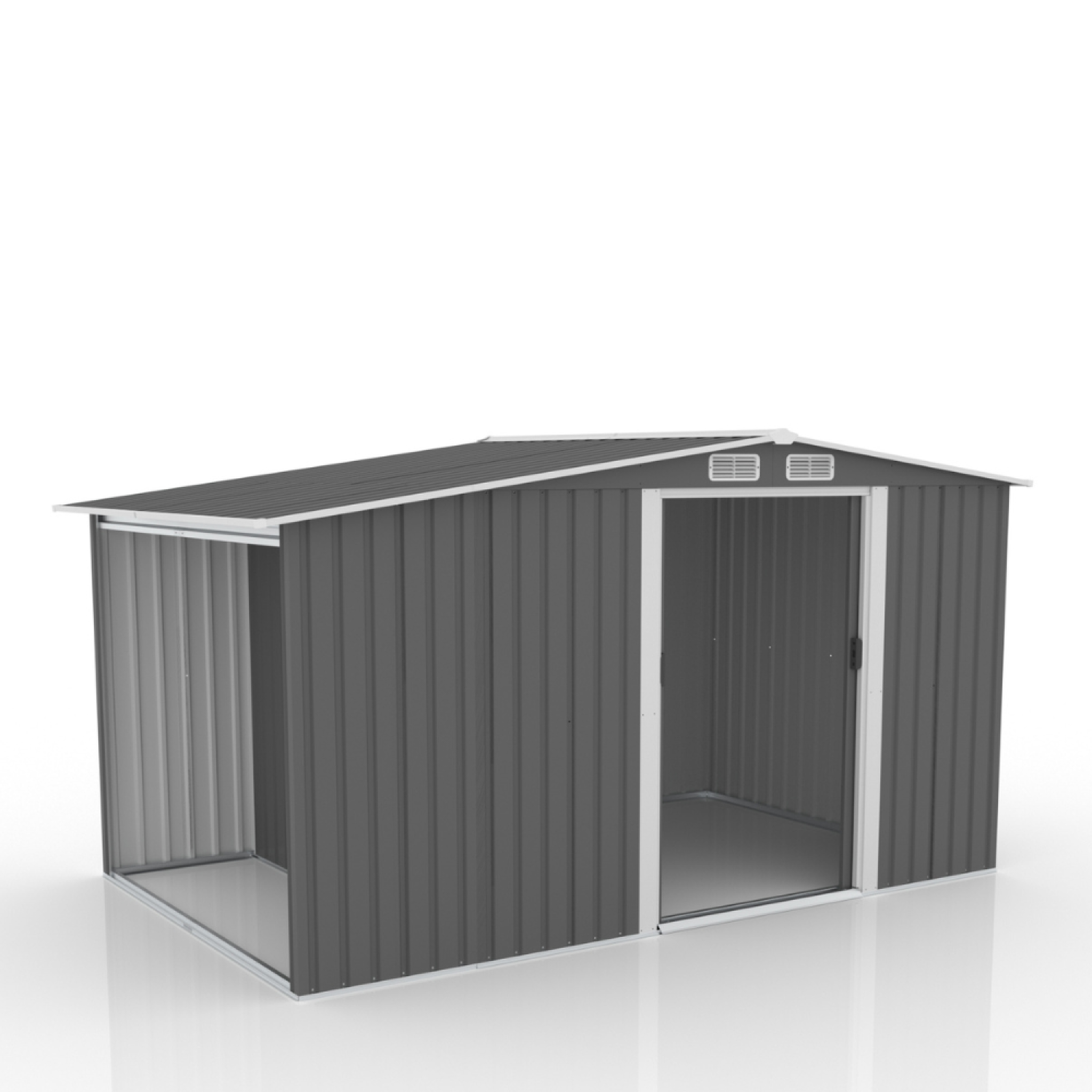 Voir la diapositive 4 : CONCEPT USINE Abri de jardin 6.87m2 avec abri bûches VOSGES