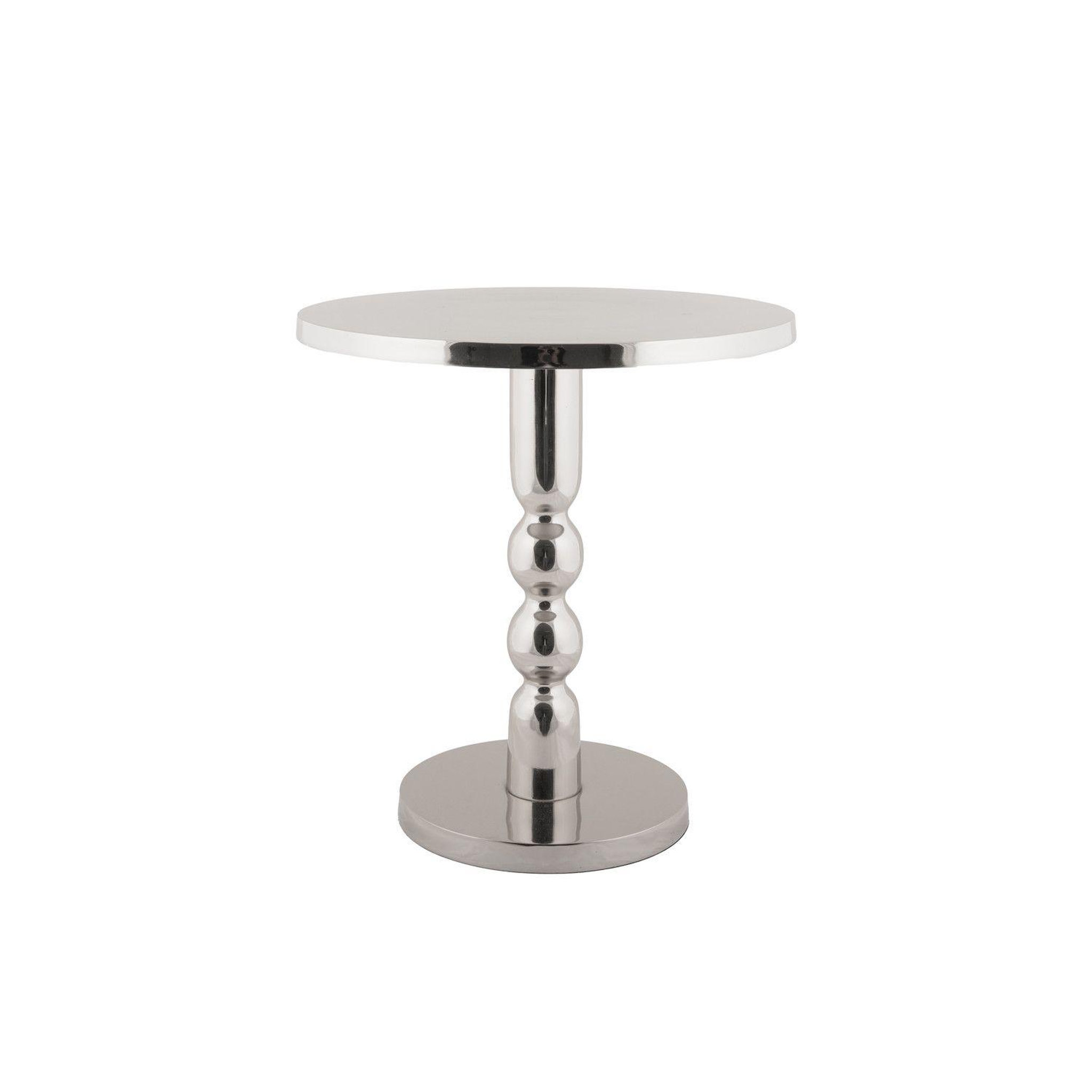 Leitmotiv Table d'appoint en aluminium chromé orion - argent