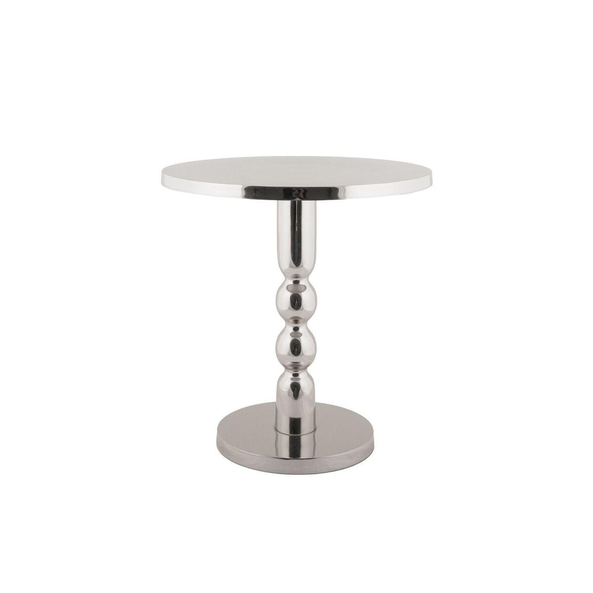 Leitmotiv Table d'appoint en aluminium chromé ORION - Argent