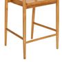 Voir la diapositive 4 : ATMOSPHERA Lot de 2 tabourets de bar en teck naturel MIYAKO - Marron