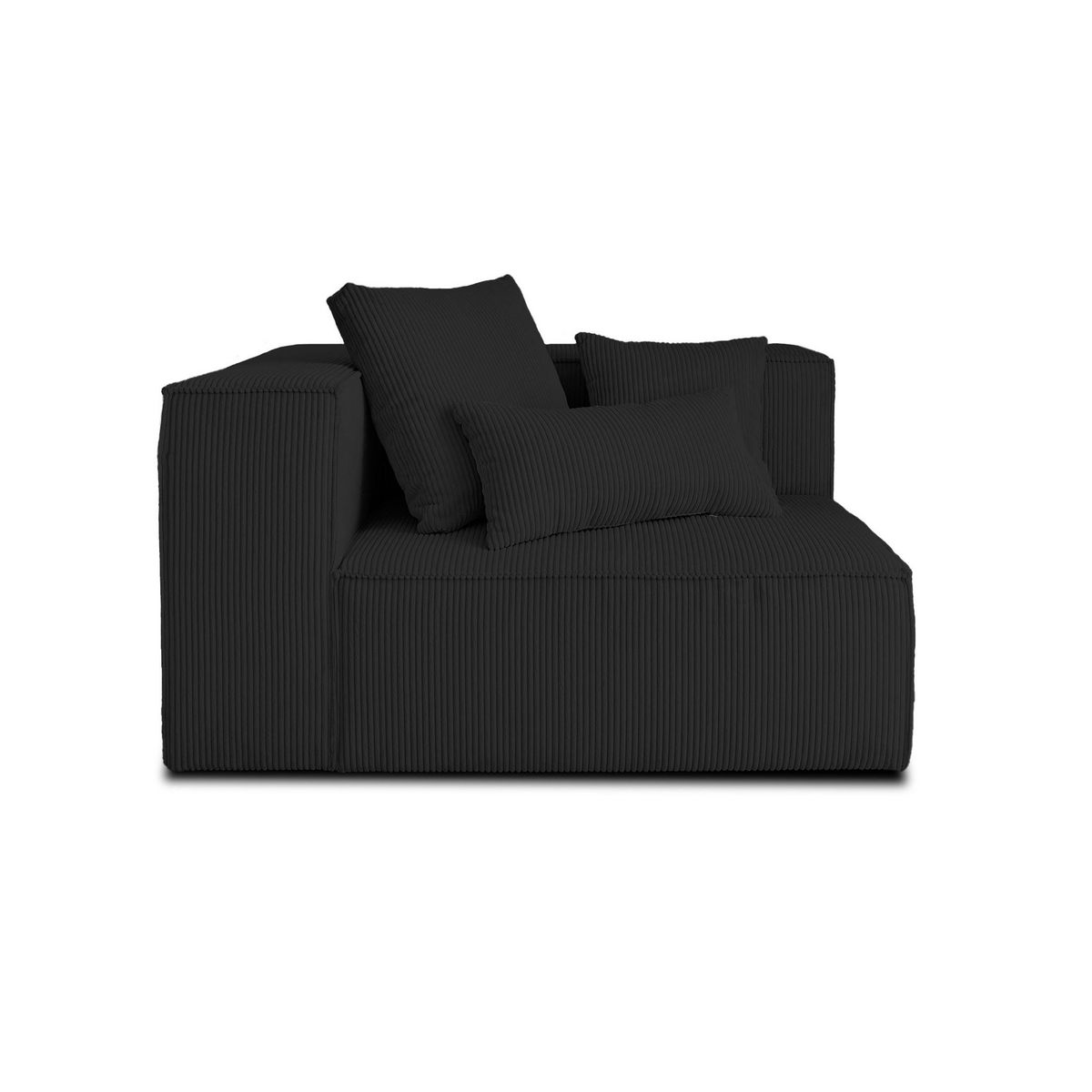 LISA DESIGN Colombine - module d'assise gauche - en velours côtelé