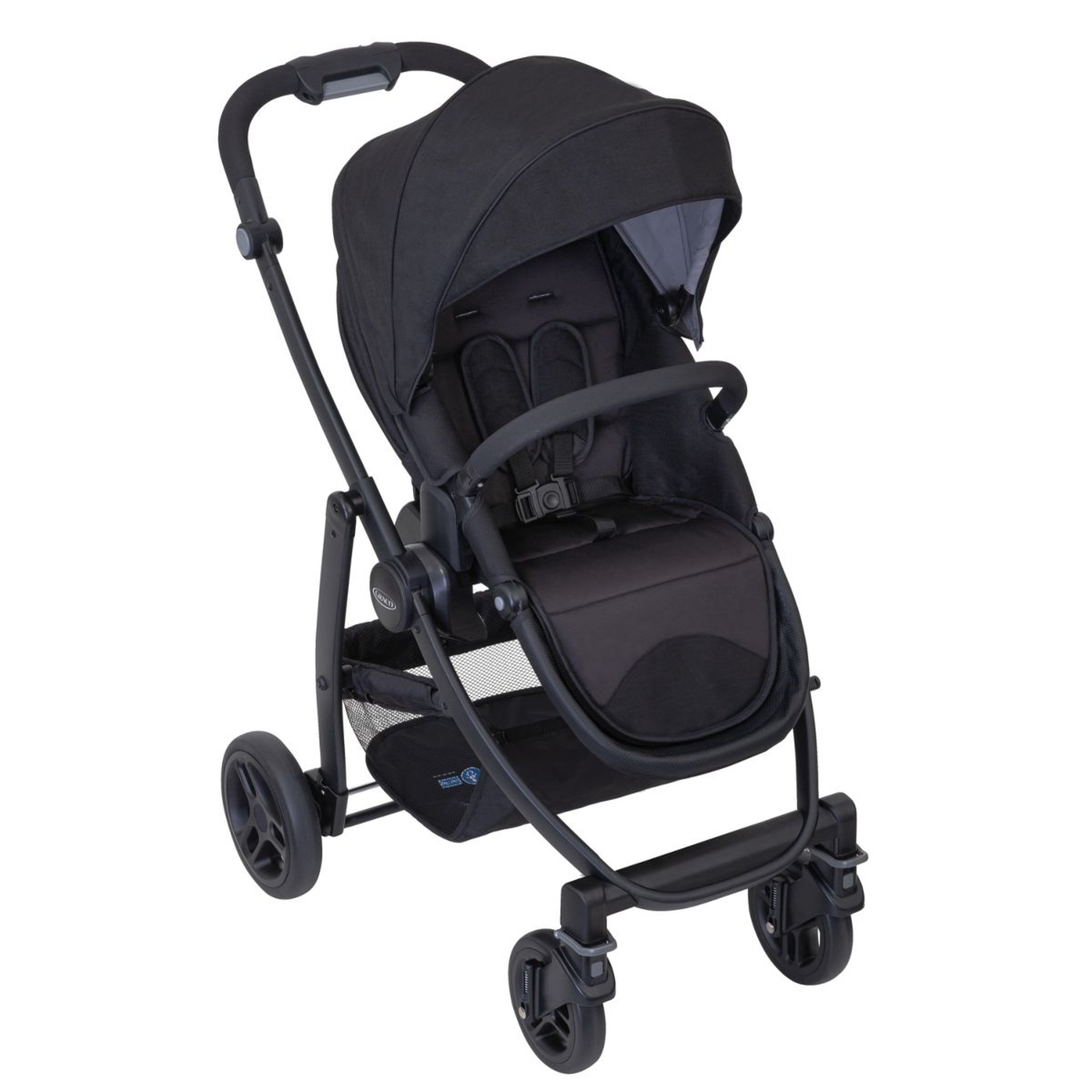 Voir la diapositive 4 : GRACO Poussette confort EVO avec protection pluie