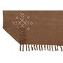 Voir la diapositive 3 : Paris Prix Plaid Design Ethnique  Camel  130x170cm Marron